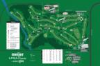 Map of course at Blythefield Country Club for the Meijer LPGA Classic for Simply Give