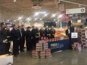 Meijer and Milwaukee fire stations kicking off Hunger Task Force’s Wanted: Peanut Butter drive with 15,000 jar donation