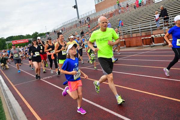 Runners of all ages competing in the Meijer LPGA Classic 5K Run & Walk presented by Kellogg's
