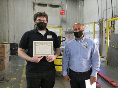 Fred and Lena Meijer scholarship recipient Joseph Wilkerson presented with award at Carmel, Indiana store