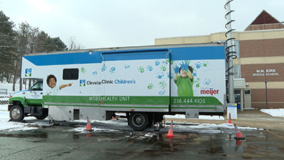 Cleveland Clinic mobile unit purchased with Meijer donation to provide healthcare in schools