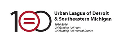 Urban League of South Detroit and Southeastern Michigan logo 1916-2016 celebrating 100 years of service