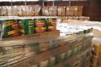 Canned goods donated to local food bank in partnership with State of Michigan and Food Bank Council of Michigan