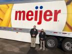 Seven Hills Meijer team members in front of Meijer truck filled with holiday meal donations for South Hills Lend A Hand Inc.