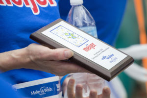 Make-A-Wish Wisconsin plaque received by Meijer following participation in Walk for Wishes
